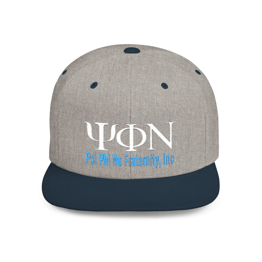 Psi Phi Nu Fraternity Flat Bill Snapback Hat
