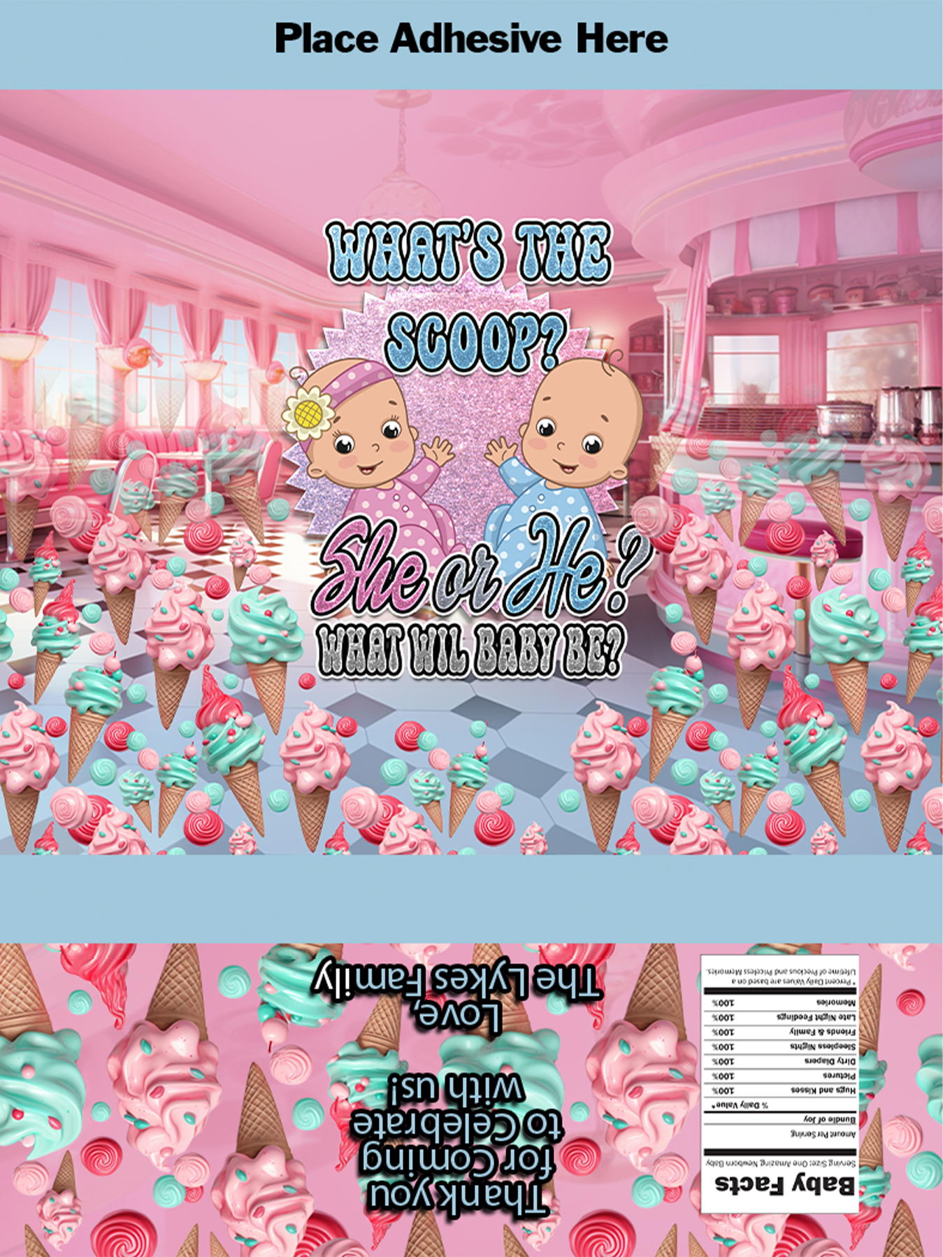 What's The Scoop Krispy's Treat Wrapper