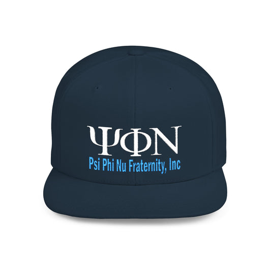 Psi Phi Nu Fraternity Flat Bill Snapback Hat