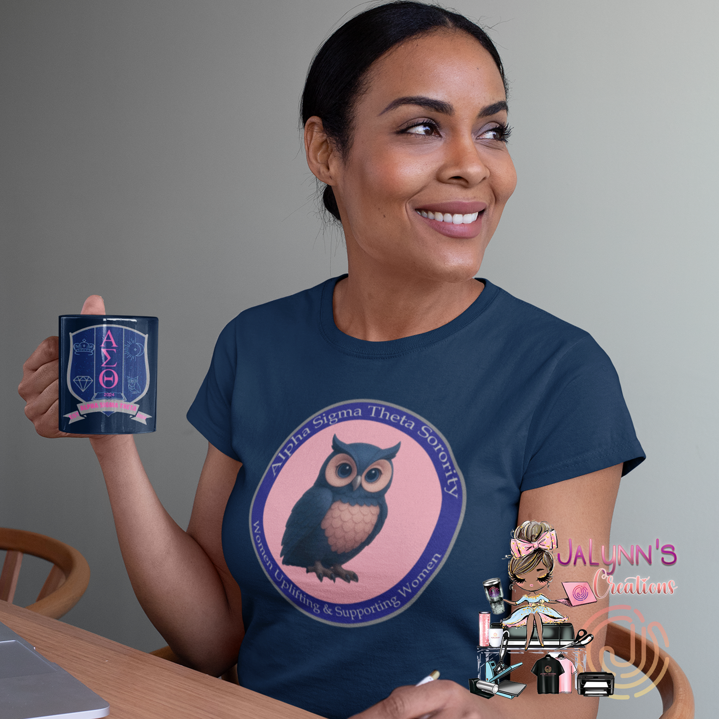 Alpha Sigma Theta Owl Tee