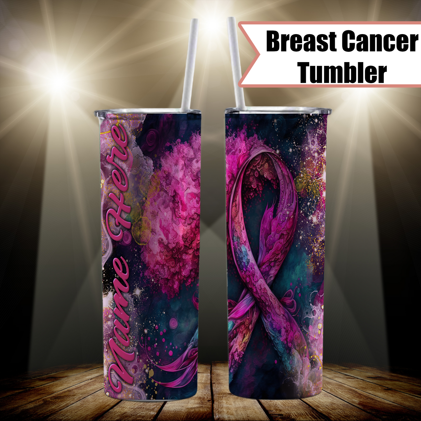 Breast Cancer Awarness Stainless Steel Tumblers