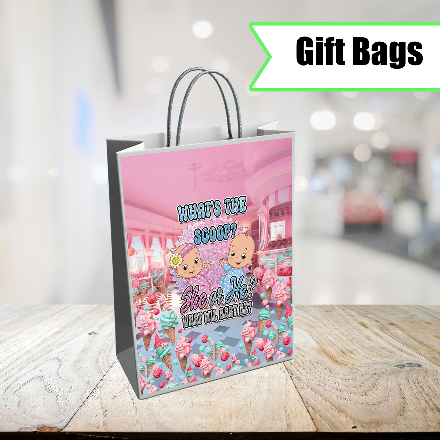 What's The Scoop Gift Bags