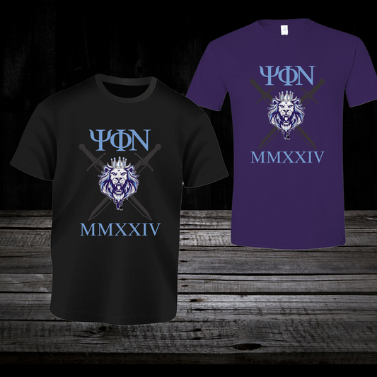 Psi Phi Nu Double Sword Graphic Tee