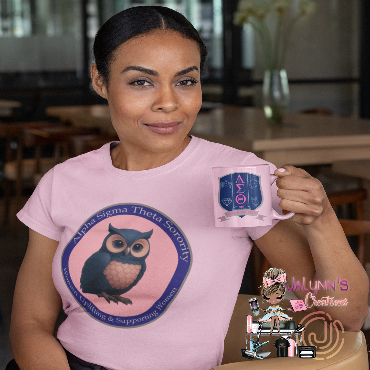 Alpha Sigma Theta Owl Tee