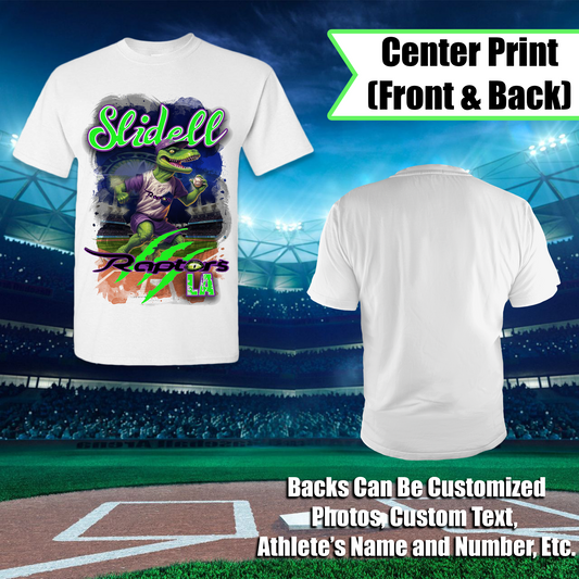 Slidell Raptors Premium Center Print Shirt