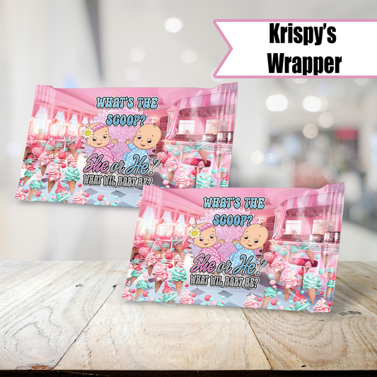 What's The Scoop Krispy's Treat Wrapper