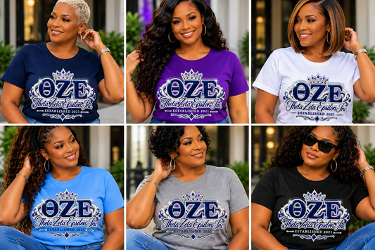 TZE Crown & Pearls Graphic Tee