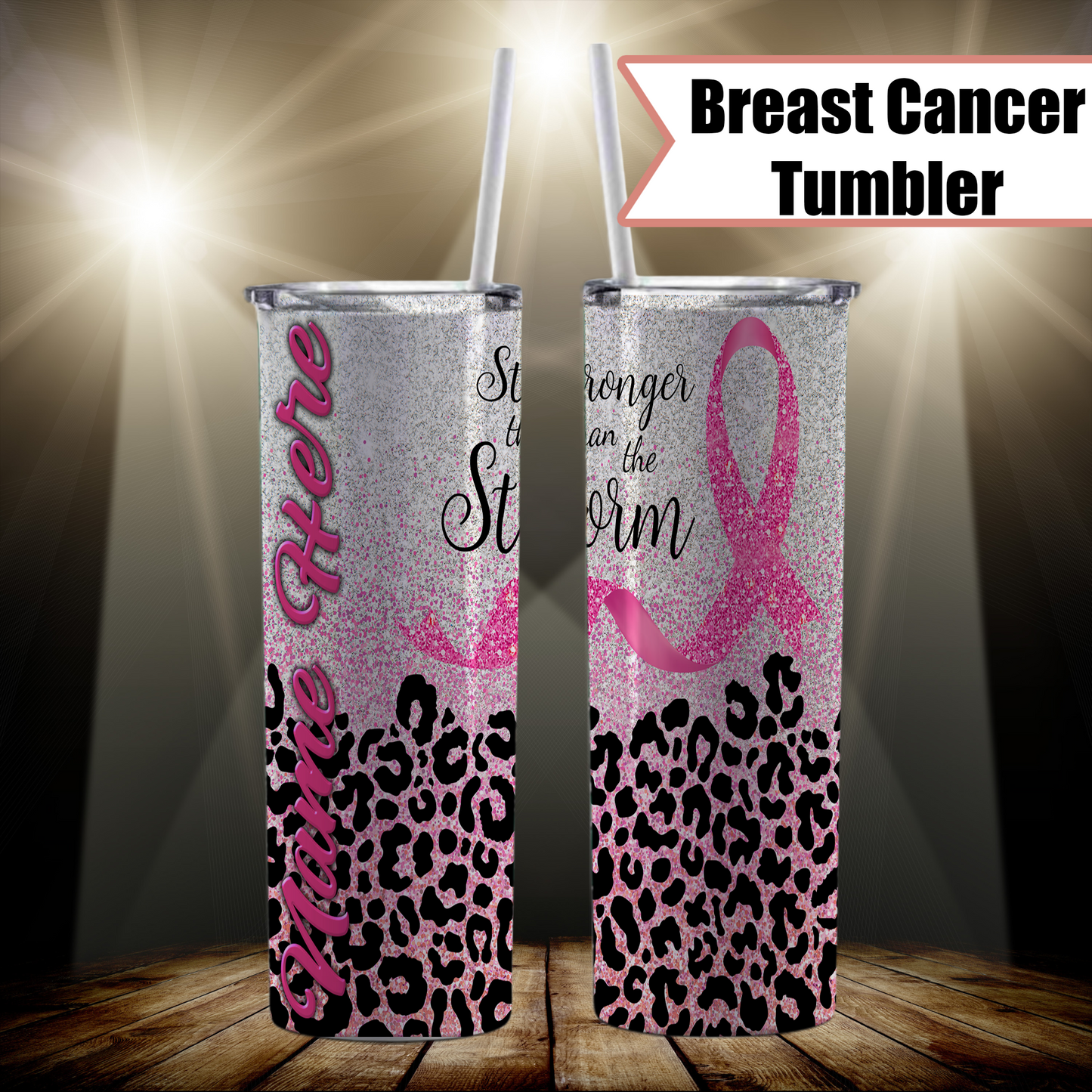 Breast Cancer Awarness Stainless Steel Tumblers