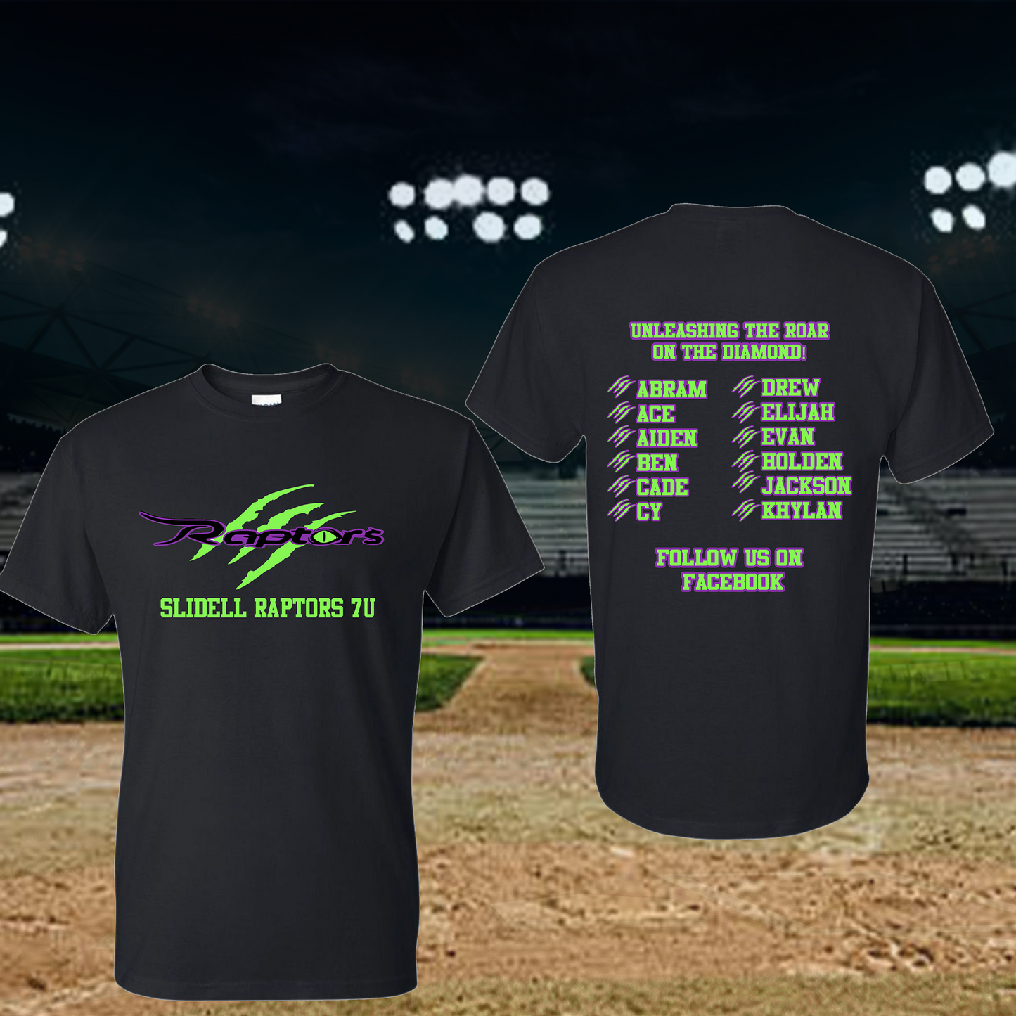 Slidell Raptors Team Shirt