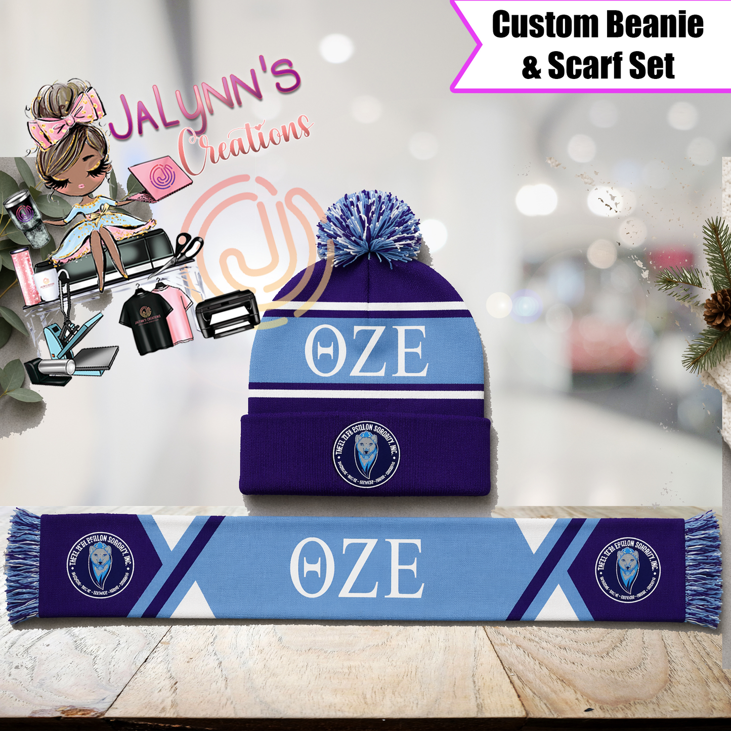 TZE Beanie & Scarf