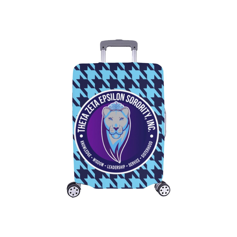 TZE Blue Houndstooth Luggage