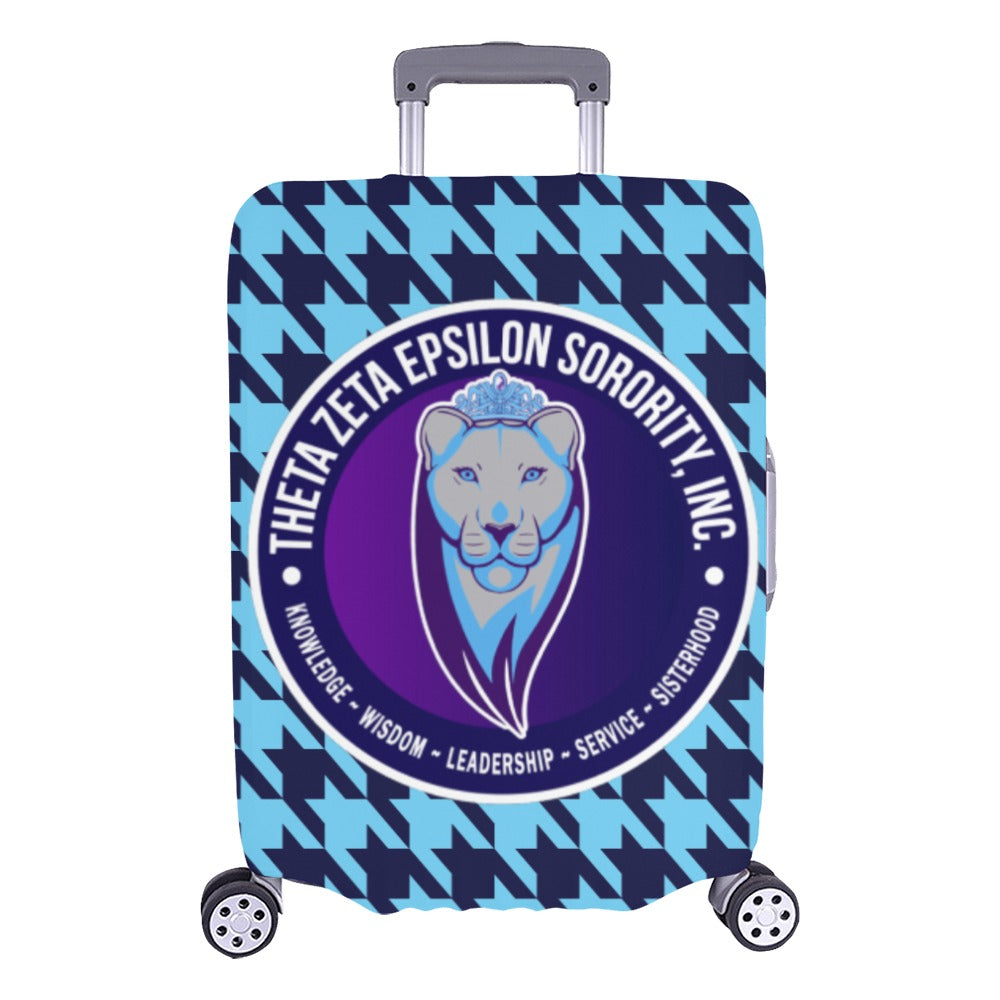 TZE Blue Houndstooth Luggage